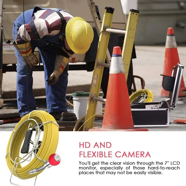 Waterproof Underwater Sewer Pipe Inspection Camera Underground Pipe Locator