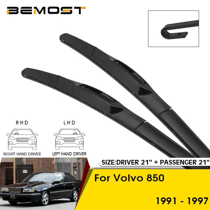 

Car Wiper Blades For Volvo 850 1991-1997 Windshield Windscreen Front Window Blades 21"+21" Car Accessories