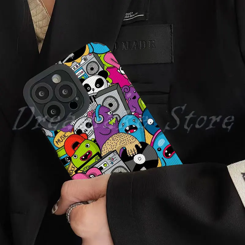 Funny Cute Cartoon Phone Case for Iphone 11 Pro Max Iphone 12 Pro Max Iphone 13 Pro Max Iphone 14 Pro Max Fashion Iphone Case