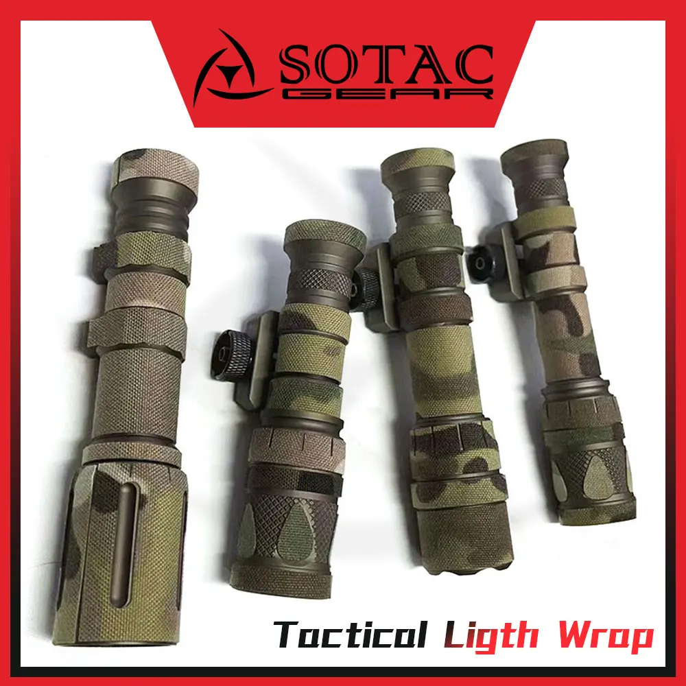 SOTAC Weapon Scout Light Wrap for M300B M300V M600B M600V M600DF OKW 18350 18650 Hunting Flashlight Wrap