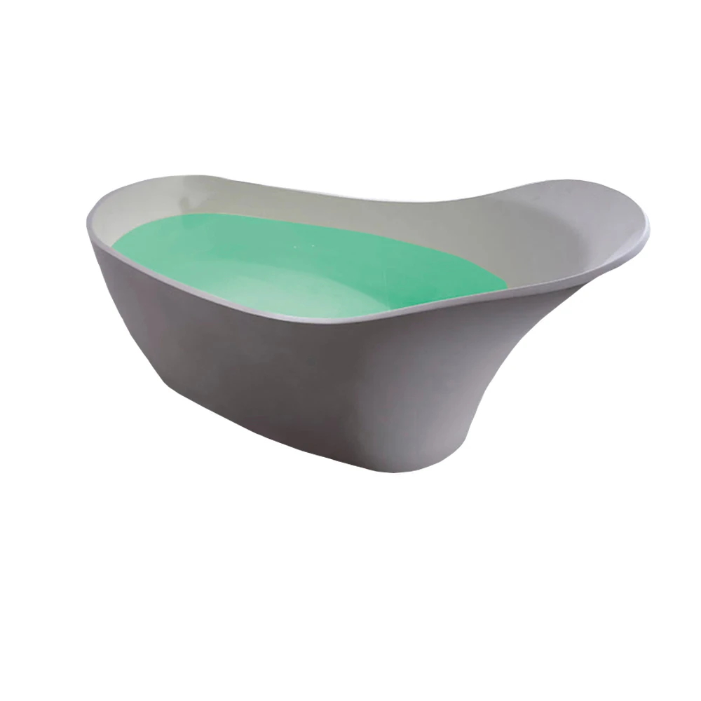 

1690x750x880mm Solid Surface Stone CUPC Approval Bathtub Sliper-shaped Freestanding Corian Matt White Tub RS6511A