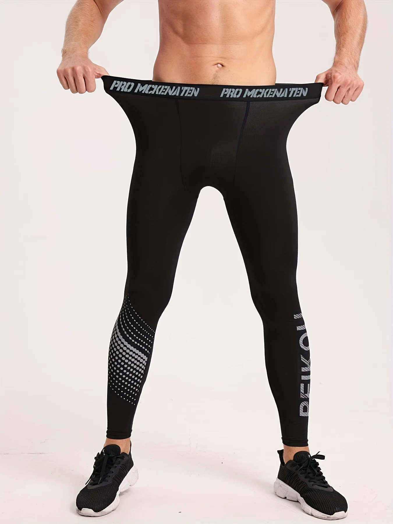 Basketball sports tight pants, men's running training high-elastic breathable quick-drying compressed tight leggings