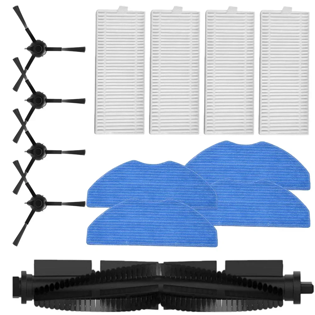 Mop Cloth Side Brushes Filters Main Brush Kit For Tefal For X-Plorer Series 70 RG8477WH / 140 RG9177WH / 140+ RG9197WH