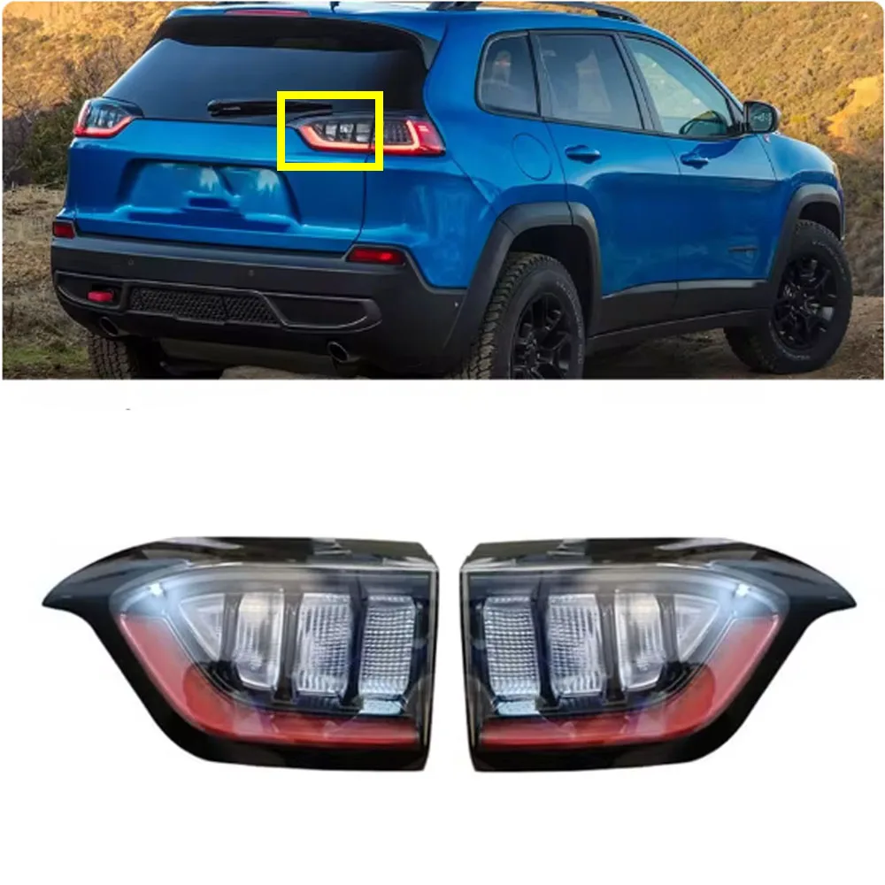 

1 Piece Inner Led Tailight for Cherokee KL 2019-2021 Rear Lamp for Jeep Parking Brake Warning Turn Signal Lights Left or Right