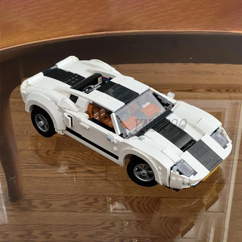 NEW 1188Pcs Parts Creative Expert MOC Ford GT40 Super Racing Sports Car 10295 MOD Version Building Blocks Vehicle DIY Bricks Toy