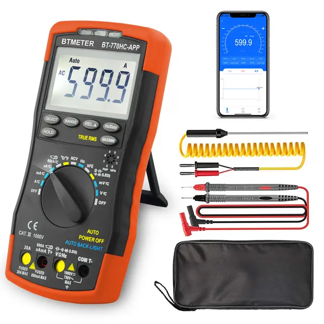 6000 Counts Bluetooth Digital Multimeter, Auto-ranging TRMS Volt