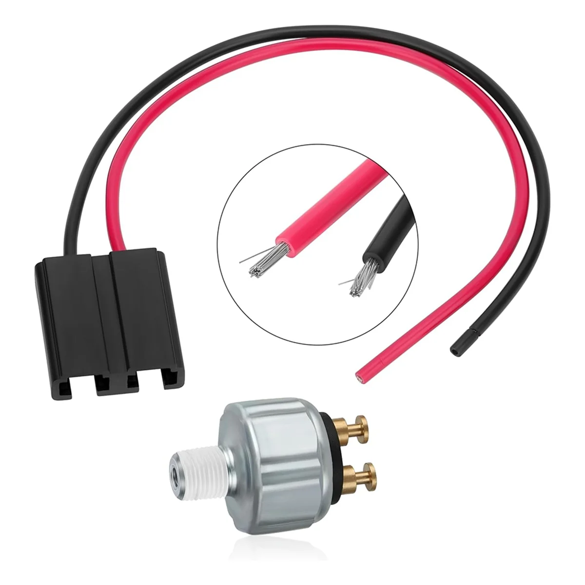 Conector de cable en espiral del sensor del interruptor de presión de la luz de freno ORV 4012866   Para Polaris RZR 570 800 2010-2014 Ranger -T45C