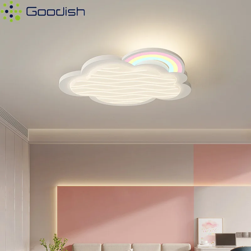 

Modern Rainbow LED Ceiling Lights Minimalist Sun Lamps Home Decoration Lighting for Children Bedroom Balcony Study Living Room