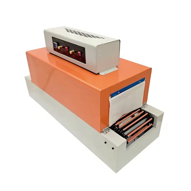 BS260簡単操作シュリンクトンネルフィルム熱収縮包装機（小型食品飲料包装用、木製モーターコア付き）