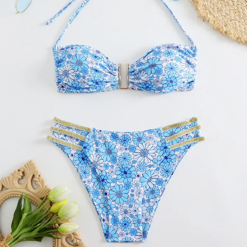 Novo sexy biquinis feminino maiô para natação wear maiô brasileiro conjunto de biquíni beachwear piscina banhista 2025