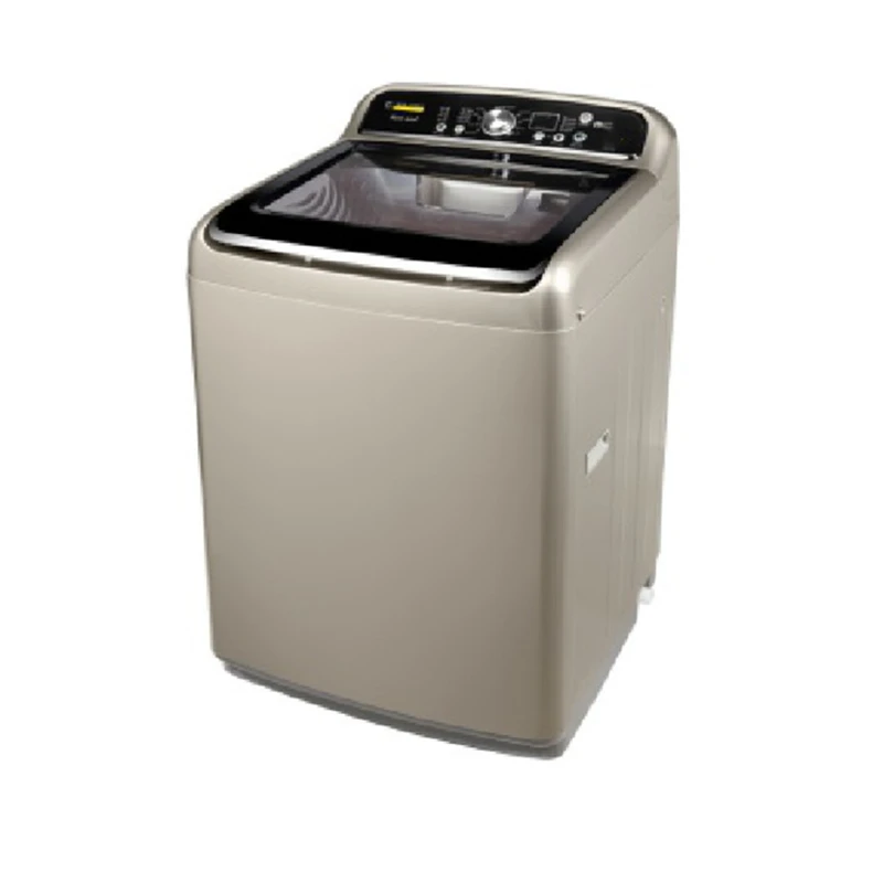 220V Full Automatic Electric Top Load Washing Machine Aluminum Stainless Steel Modern Household Adjustable Electric Power