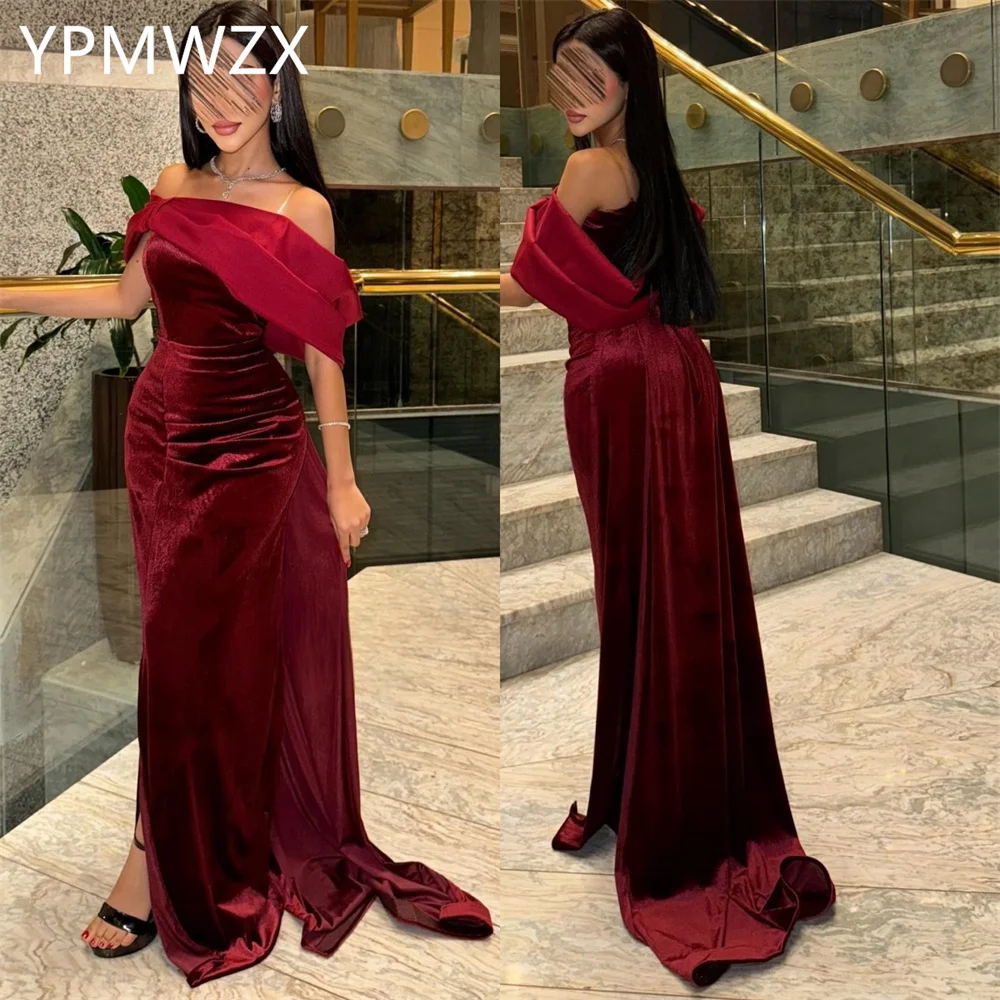 

Customized Prom Gown Evening Formal Dress YPMWZX Sheer Straps Column Floor Length Skirts Bespoke Occasion Dresses Party Occasio