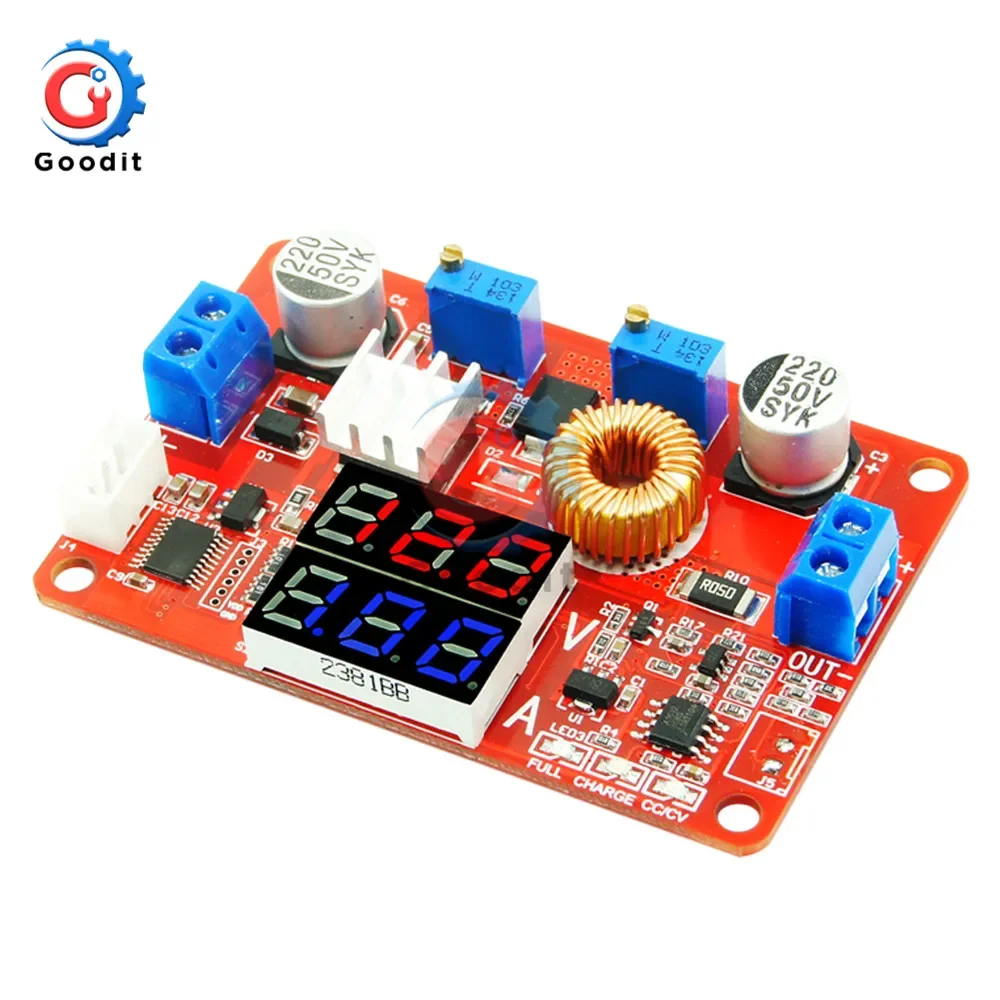 75W 5A Step-down Module Adjustable DC 5-35V To DC 1.25V~32V Constant Current Voltage Regulated Converter Power Supply Module