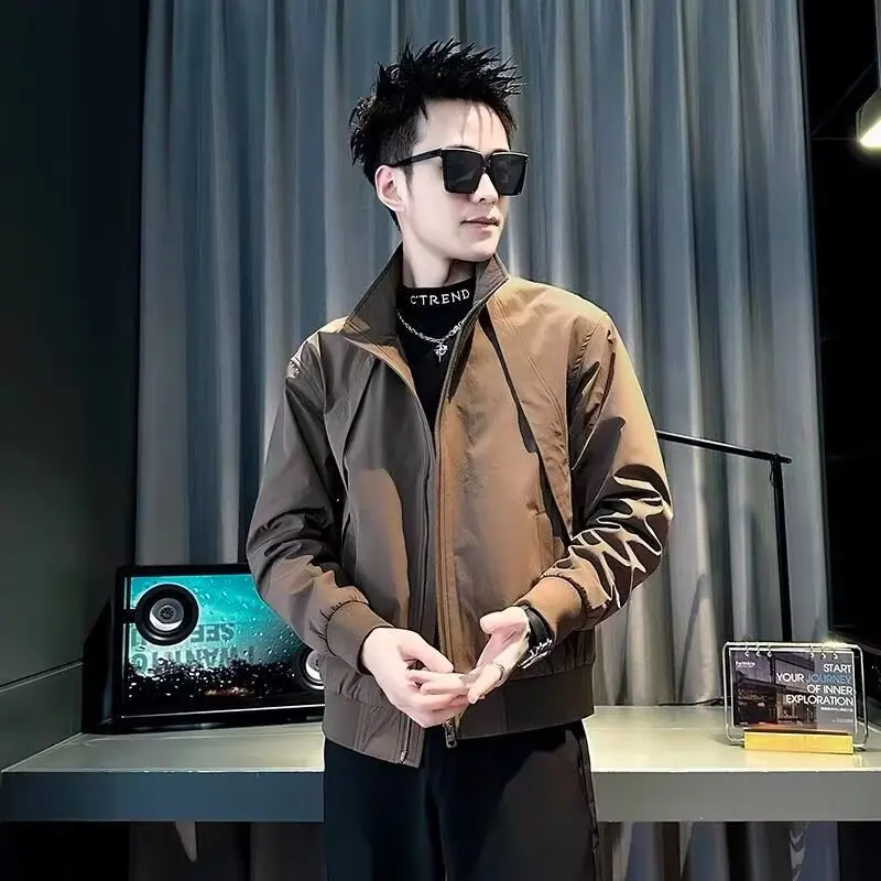 

Мужская рабочая одежда Slim Fit Jaet, модная уличная одежда, осенне-зимняя верхняя одежда, повседневная длинная застежка-молния, цвет