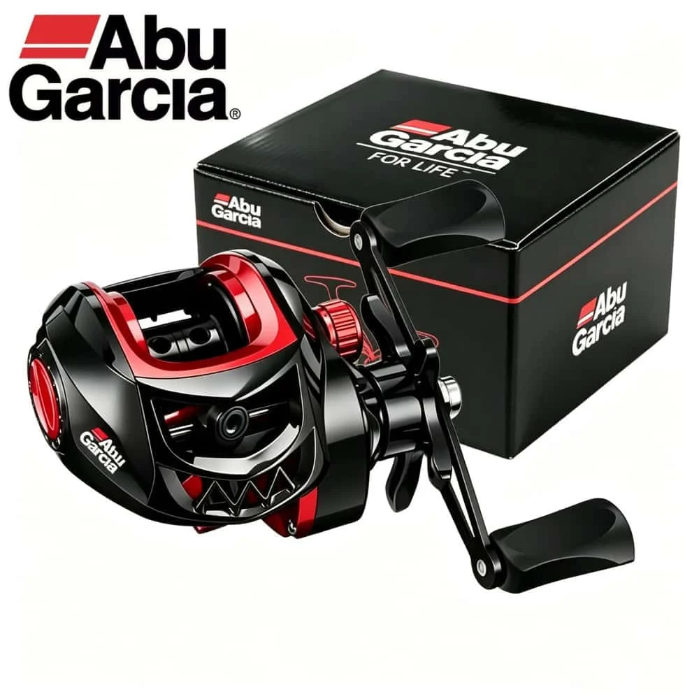 Neue ABU GARCIA Angelrolle 7,2:1 Hochgeschwindigkeits-Übersetzung 8kg Max Bremskraft 10 Magnete Magnetische Bremse Salzwasser Süßwasser Casting-Angelrolle