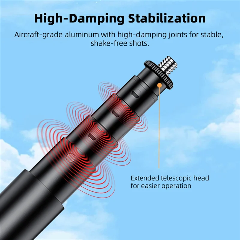 For Insta360 X5 / OSMO POCKET 3 Invisible Selfie Stick Bundle Handle Panoramic Camera Accessories