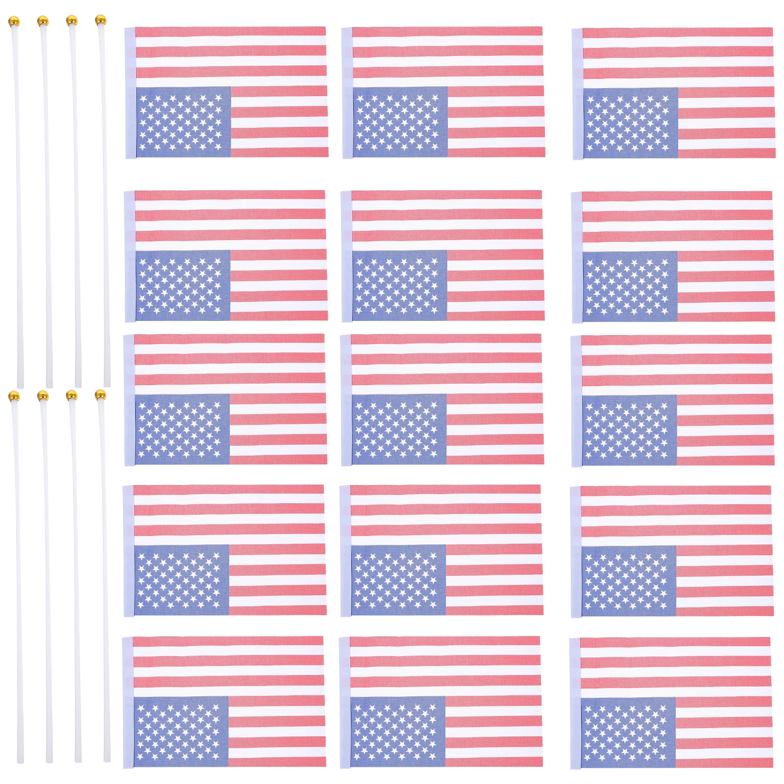 

American H Mini Flags 100x150mm Durable Polyester USA Party Decoration Mini Flag Parade Decoration Independence Day