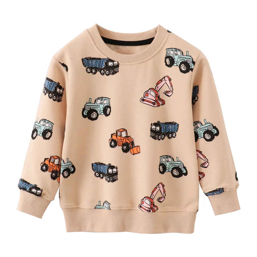 

Cars Shirts 2-7T All Print Long Sleeve Boys Sweatshirts Autumn Spring Kids Hooded Children's Clothes Baby Clothes Sport Shirts