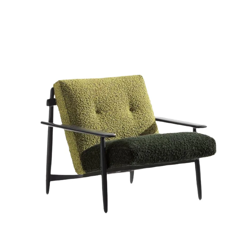 

solid wood leisure chair light luxury single sofa chair fabric designer negotiation chair living room modern simplicity