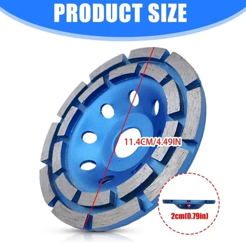 

R9UF Concrete Grinding Wheel 4 1/2inch for Polishing Cleaning Stone Concrete Marble Rock Removing Grinder Wheel Cup