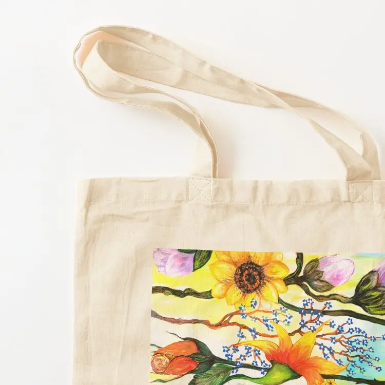 Celestial Blossoms - a flower bouquet Tote Bag custom bags great bag Beach bag Big