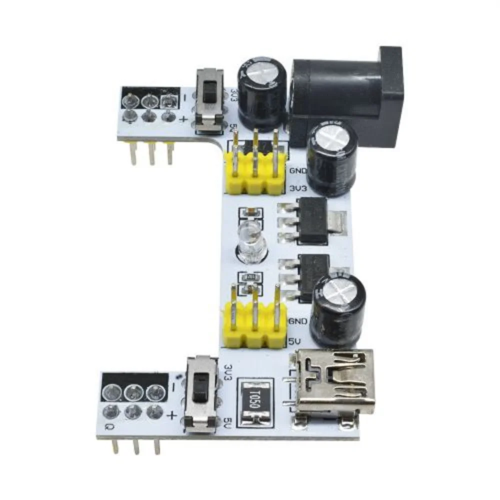 DC 3,3 V 5V Micro Mini USB MB102 módulo de placa de pruebas de 2 canales MB102 módulo de alimentación de placa de pruebas MB-102 placa de pan sin soldadura