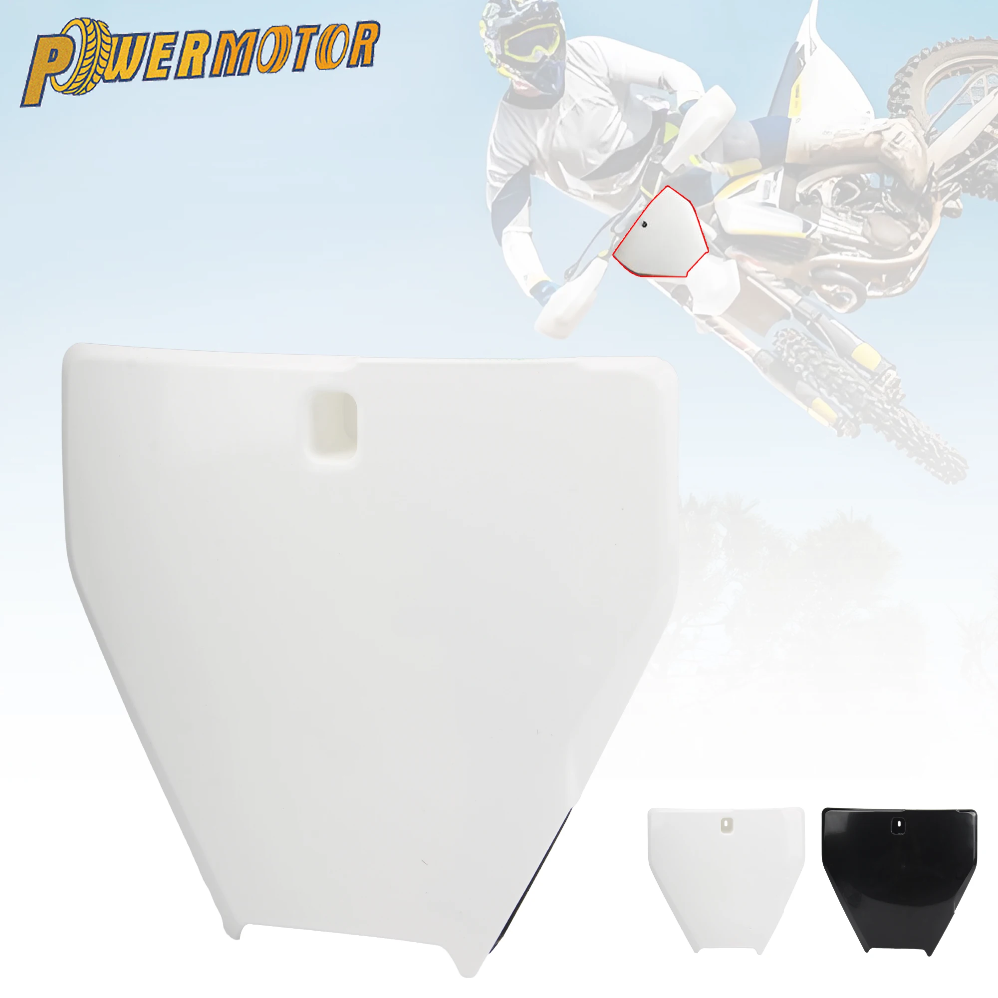 

For Husqvarna Front Number Plate Plastic Fairing Accessories With Stand TX FC FE TE TC FX 125 250 300 350 450 501 DirtBike Parts