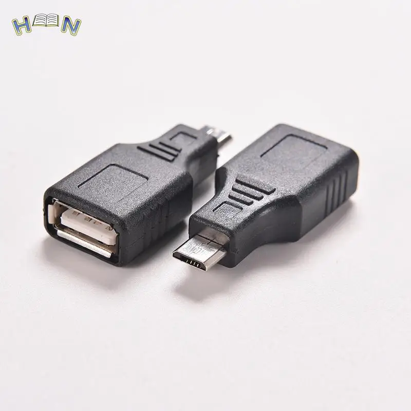 JETTING 1PC Black F/M USB 2.0 A Female To Micro / Mini USB B 5 Pin Male Plug OTG Host Adapter Converter Connector up to 480Mbps