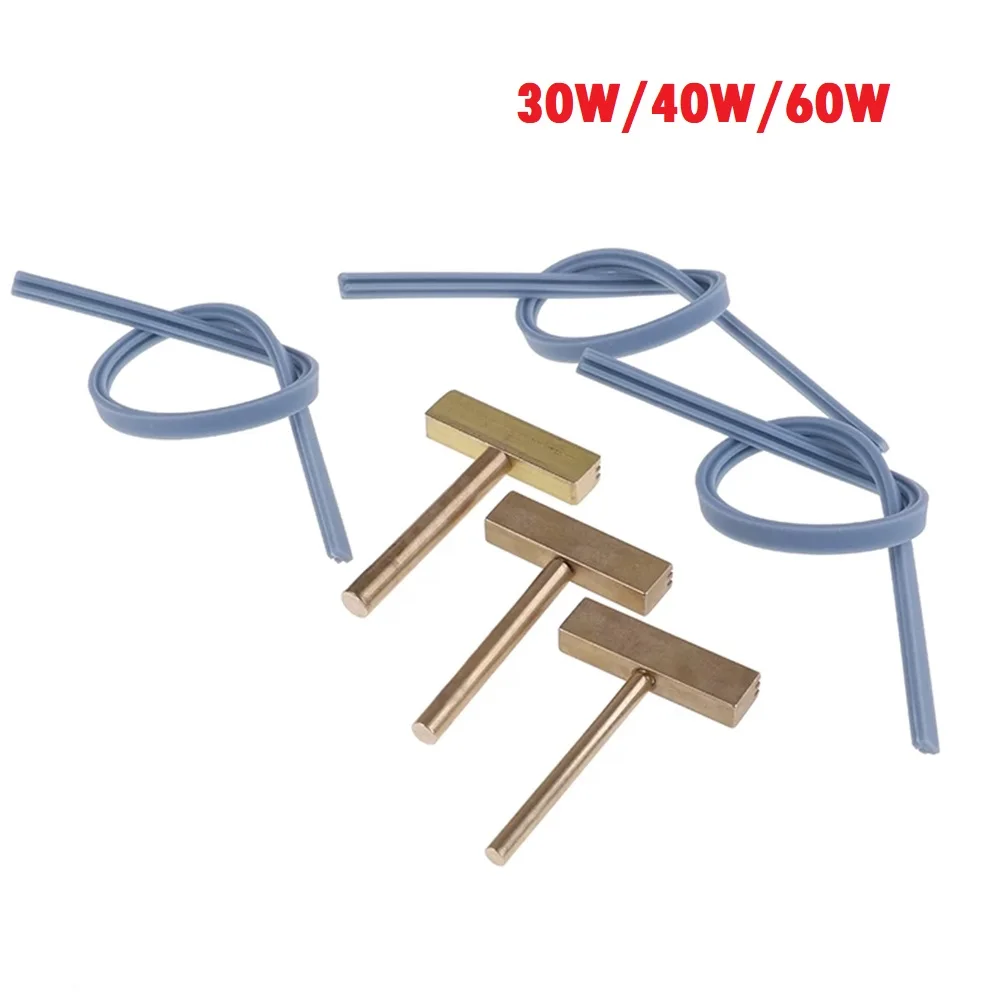 30/40/60W Saldatore Punta a T Punta a T in rame Punte a T con cavo in gomma Pressa a caldo per schermo LCD Pixel Cavo flessibile Strumenti di riparazione