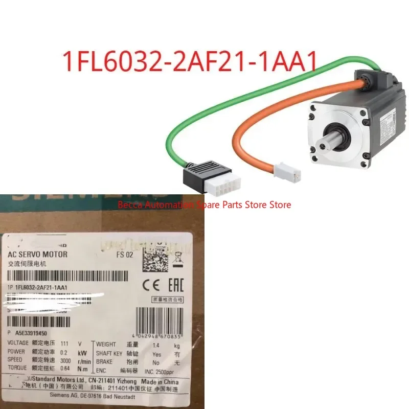 

1FL6032-2AF21-1AA1 Brand new SIMOTICS S-1FL6 Motor, LI, SH30, TTL 1FL6032 2AF21 1AA1