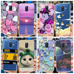 For Samsung Galaxy A6 Plus 2018 Case A605 New Fashion Silicone Soft Back Cover For Samsung A6 2018 A600 A 6 A6+ A6Plus Clear Bag