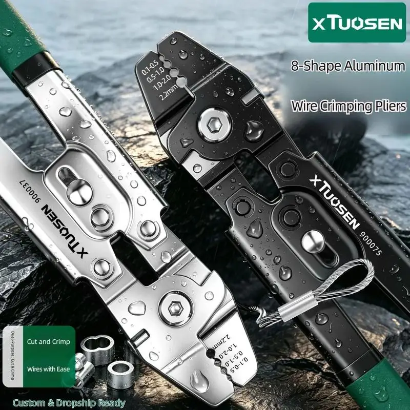 J0MC Manual Crimping Pliers Great for Aluminum Sleeves and Rope Repair Use