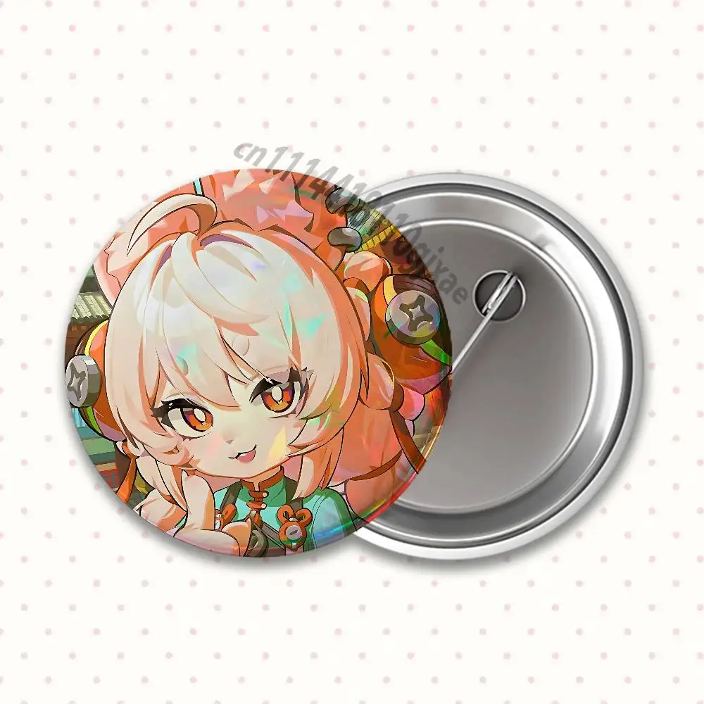 Badges25 32 44 58 75mm Zhao Z-Zenless Zone Zero ZZZ Round Cosplay Pin Fans Collect Friends Gifts Brooch Souvenir Custom