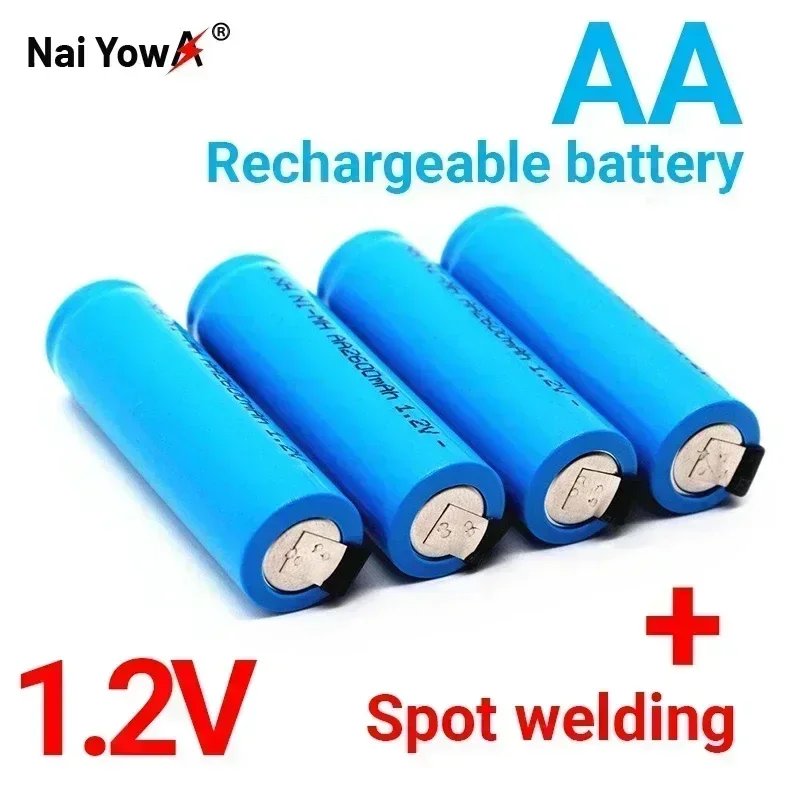 

1.2V 2600mah AA nickel hydrogen battery with soldering pins, suitable for DIY electric shavers, toothbrushes, toys