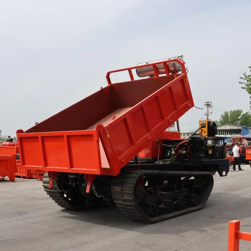 Engineering Rubber Track 0.8Ton 1.2Ton 1.8Ton 2Ton 5Ton Transport Crawler Dumper Truck For Mud Road view 2