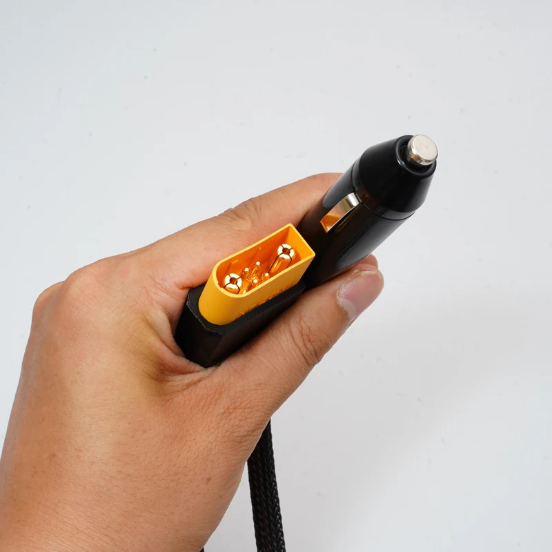 1PCS SDC to Cigarette Lighter Charging Cable for DJI Power 1000 Mini 2Meters Wire Low Voltage Drop 12V 24V Vehicle Adapter Cord