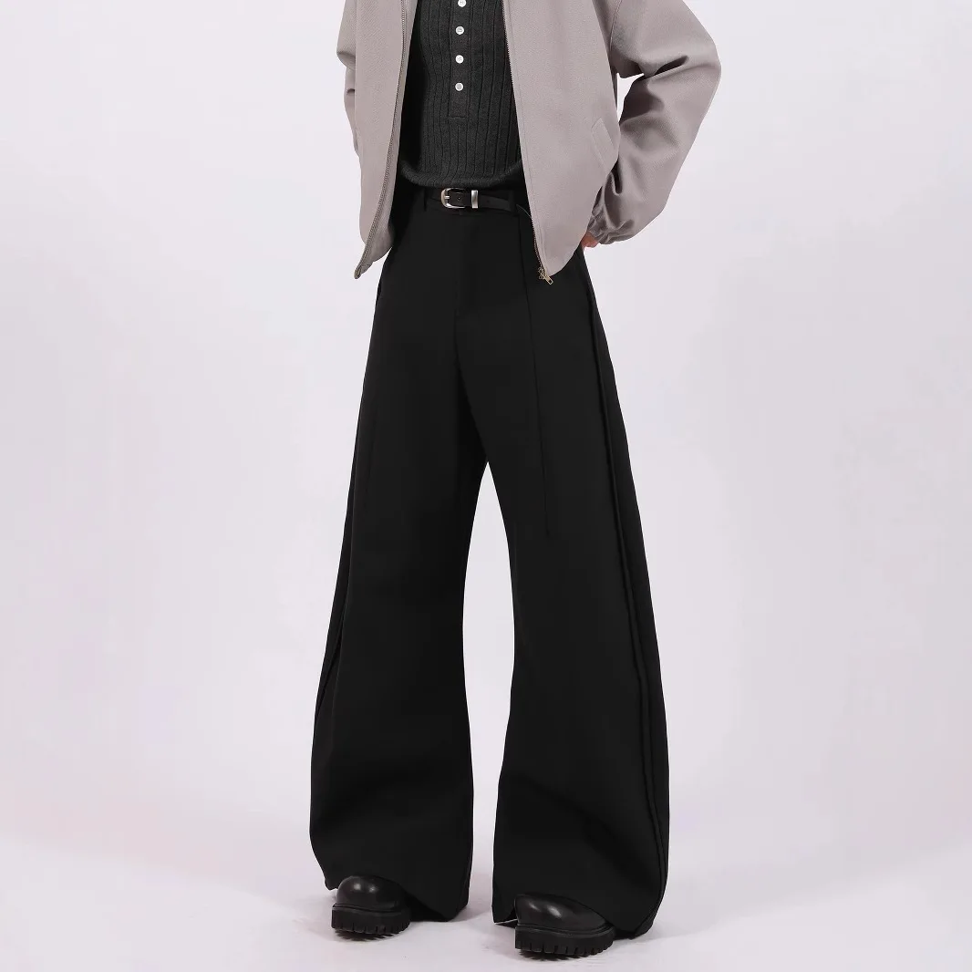 

Деконструированные повседневные брюки-пэчворк унисекс: модные, брендовые, премиум-класса, с драпировкой, широкие, фасон «сабля»