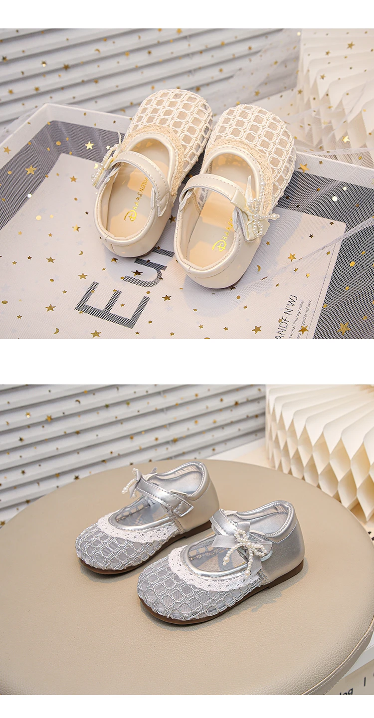 Kinder Casual Flache Schuhe mit Schnürung Weiche Sohle Atmungsaktive Kleinkind Prinzessinnen-Schuhe Vielseitige Mode 2026 Neue Baby Mädchen Mesh-Schuhe Trendig – Detail 6