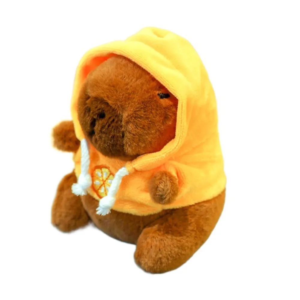 

Soft Capybara Toy Hoodie Small Size Pendant with Wings Anime Fluffty Toy Birthday Party