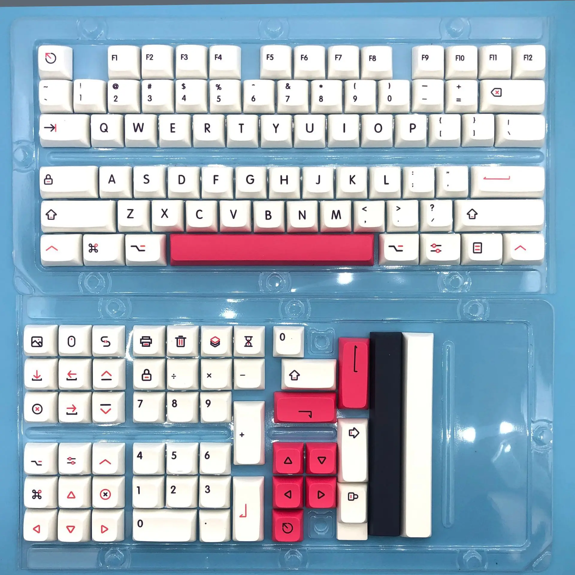 PBT Keycaps XDA Keycap ส่วนบุคคลภาษาอังกฤษรัสเซีย Keycap ย้อมสีสำหรับ Ikbc Cherry MX 104/87/61 Keys แป้นพิมพ์กล
