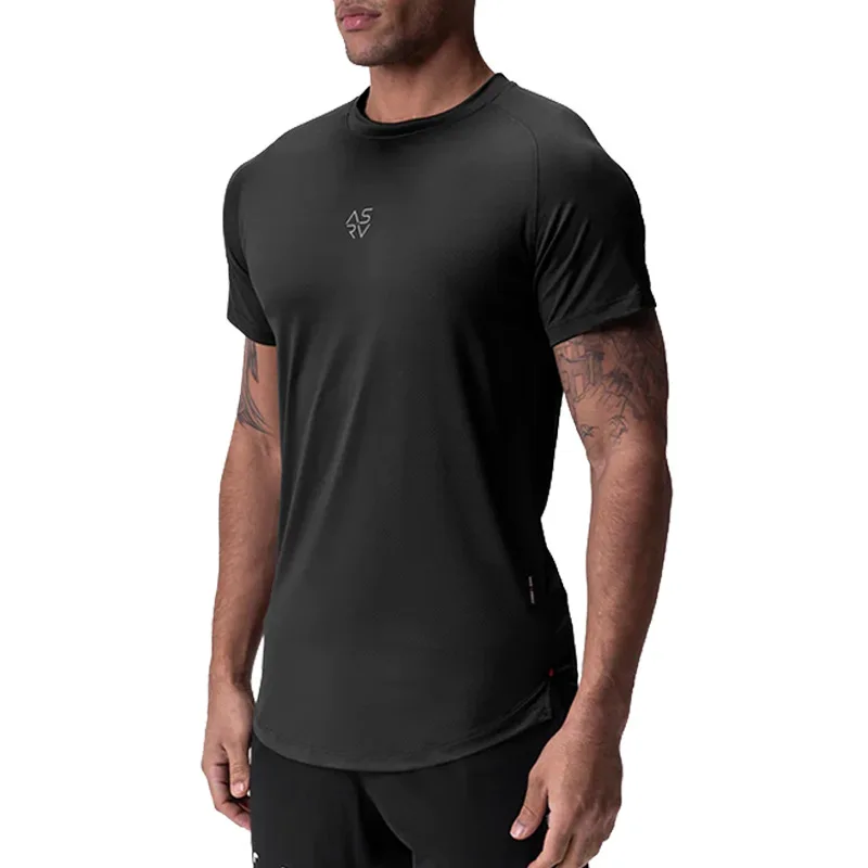 Men\'s Summer Skinny Casual T-Shirt Man Sport Short Sleeve Tee Gym Fitness Quick Dry Compression Shirt Training Workouts Clothing