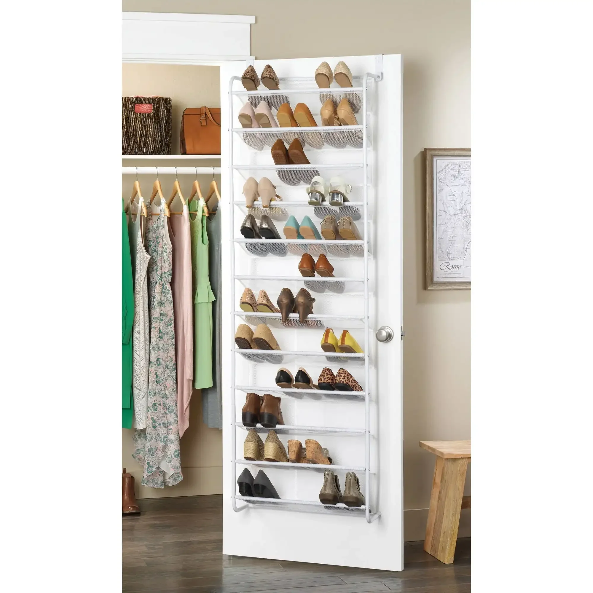

for for 9-tier door cover mesh shoe rack - metal