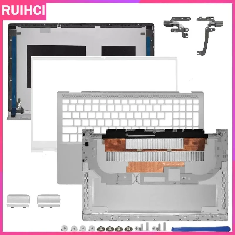 New Laptop For DELL Inspiron 7500 7501 LCD Back Cover Screen Bezel Frame Palm Rest Bottom Cover Hinges Rear Lid Top Case 0VFPVN