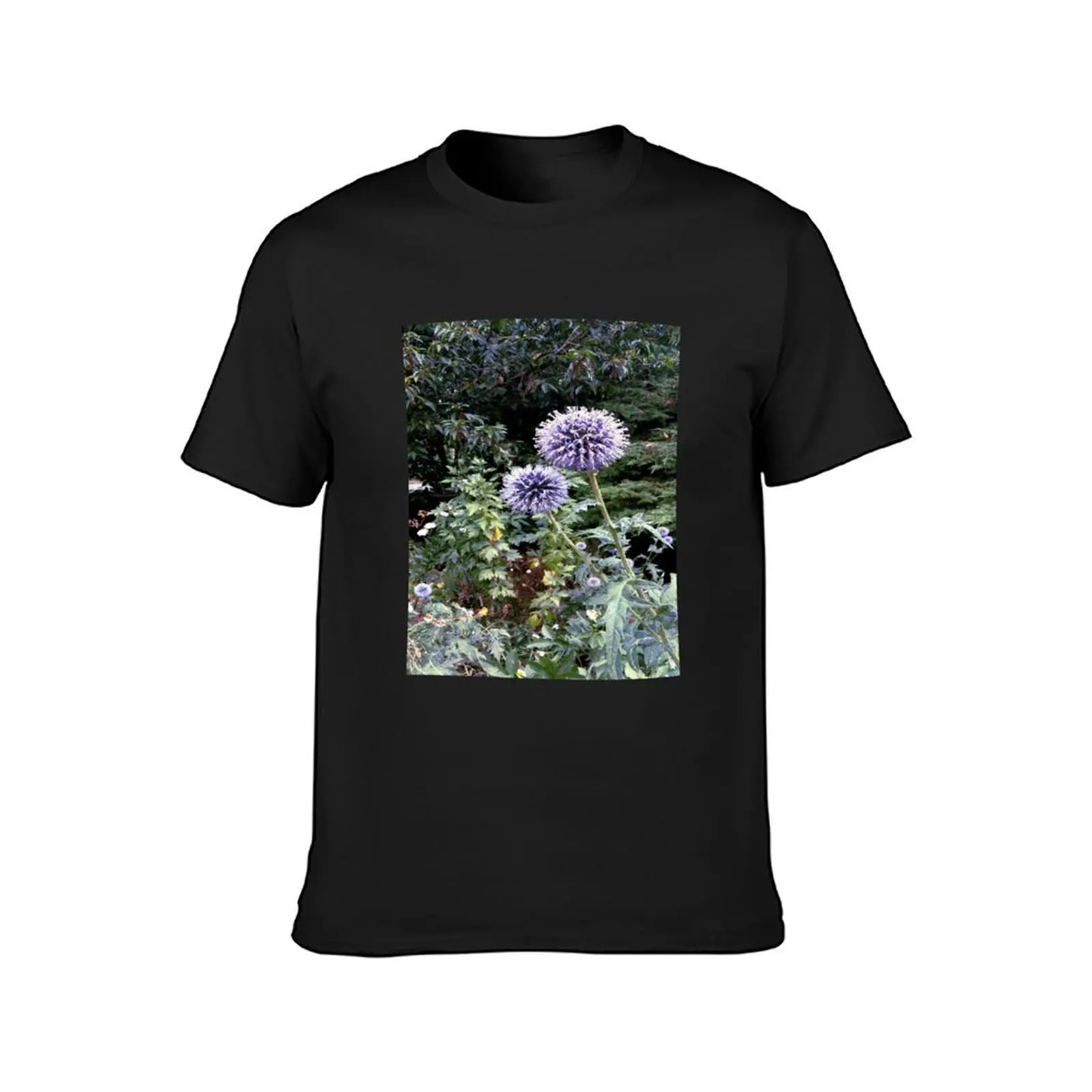 Les chardons bleus (= the blue thistles) T-Shirt summer clothes blacks oversizeds Short sleeve tee mens graphic t-shirts anime