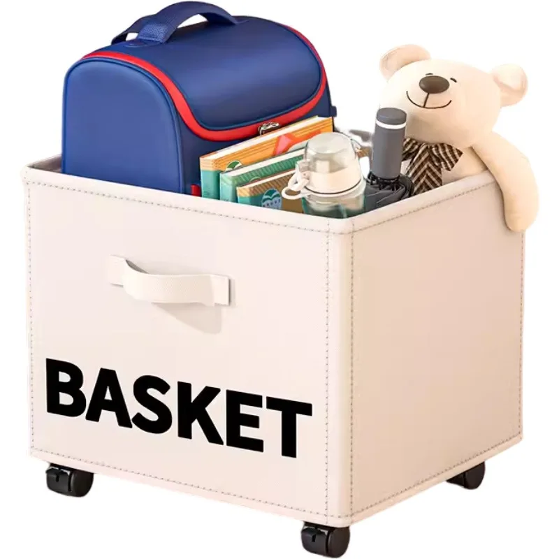 

Wheeled Mini Cart for Bag Storages, Under-desk Storage Basket,Schoolbag Holding Rack for Household and Workspace Organization