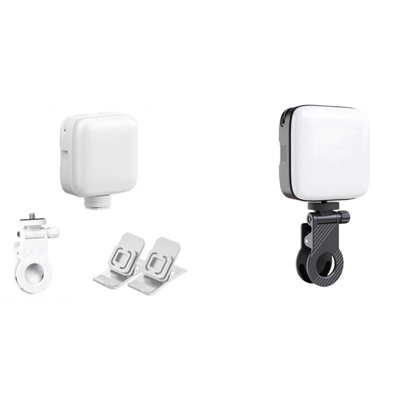 Mini LED Fill Light Bi-Color Lighting Cold Shoe For Camera Camcorder Vlog Removable Clip-On Photography Light-A22K