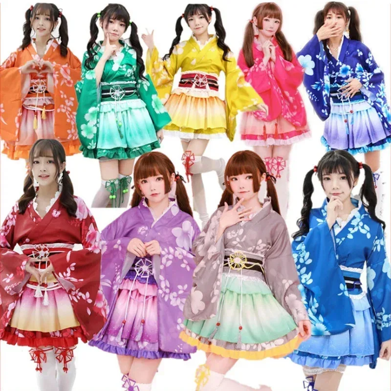

Anime Love Live Maki Nishikino Sonoda Umi Cosplay Costume Kotori Minami Dress Honoka Kousaka Kimono Outfits