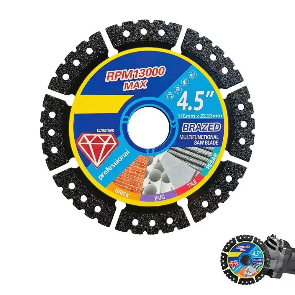 2PCS Multi Material Cutting Blades Metal Tile Stone Plastic Angle Grinder Saw Blades for Alloy Cast Iron Marble Tool Accessories