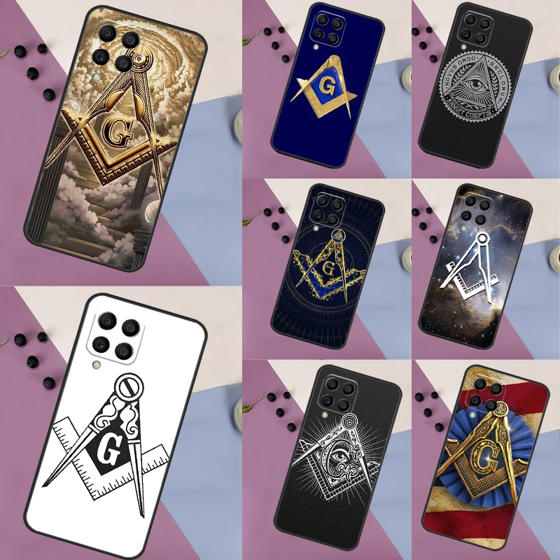 Freemasonry Logo Symbol Case For Samsung Galaxy M13 M23 M33 M53 M14 M34 M54 M30s M31s M12 M32 M52 M20 M21 M51 Cover