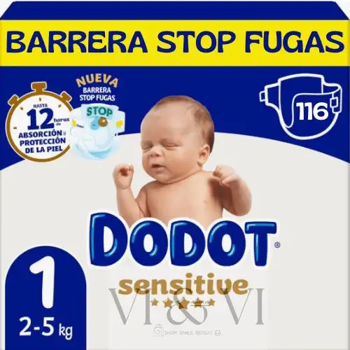 PAÑALES DODOT SENSITIVE Y BEBÉ SECO